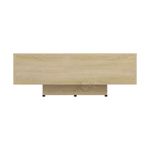 Mesa de centro Solbes rectangular diseño flotante natural 31x85x55 cm 3