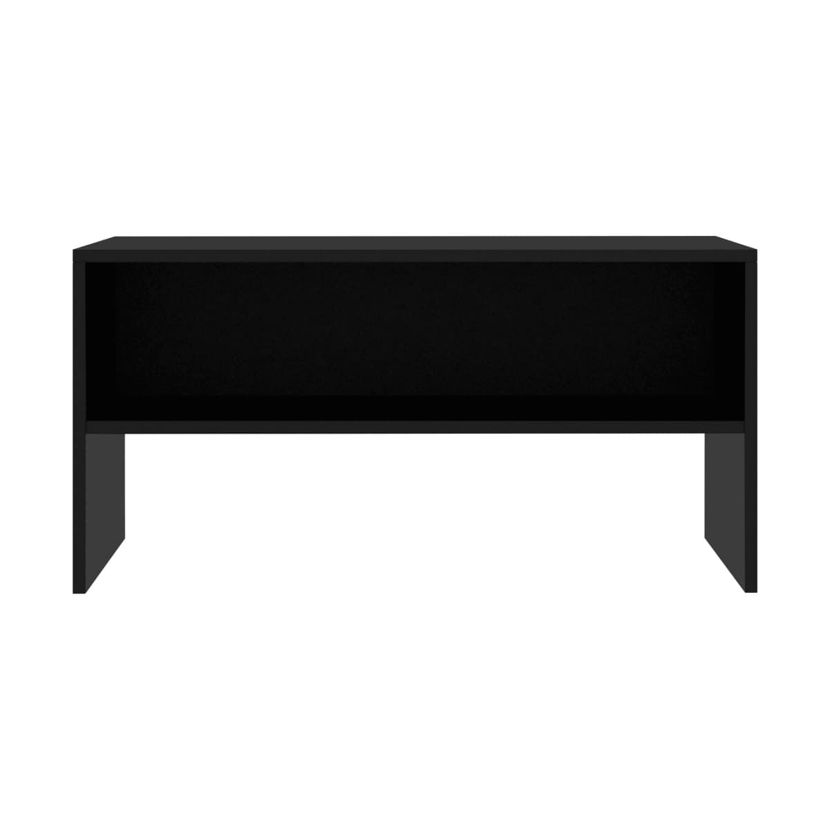 Mueble bajo de TV Báltico 1 estante inferior negro 40x80x40 cm 3