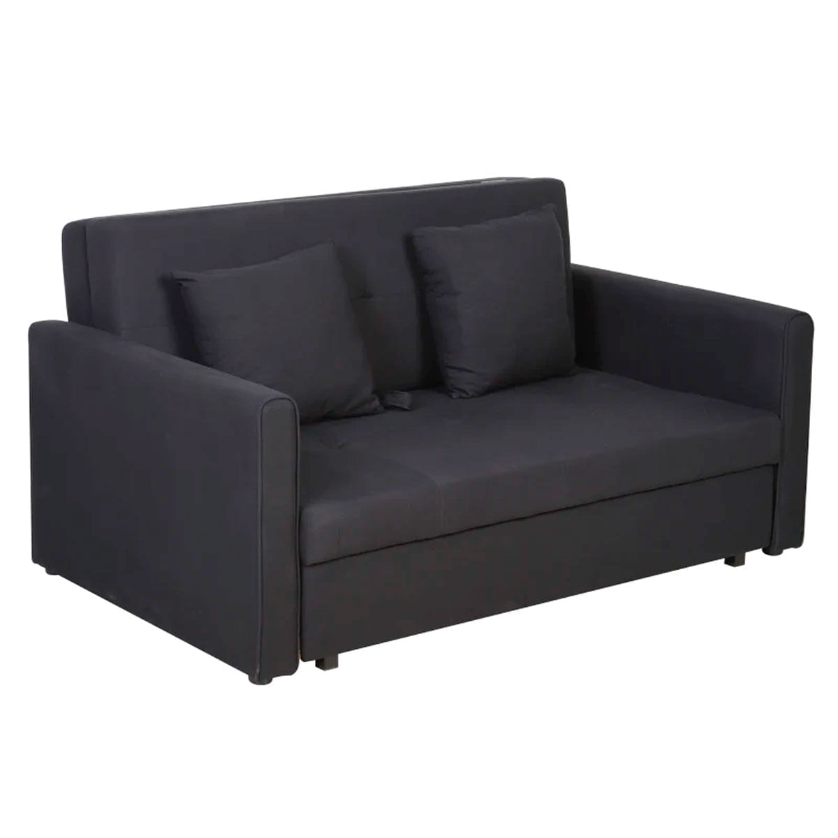 Sofá-cama Ulises Homcom hueco de almacenaje gris oscuro 81x152x101 cm  2