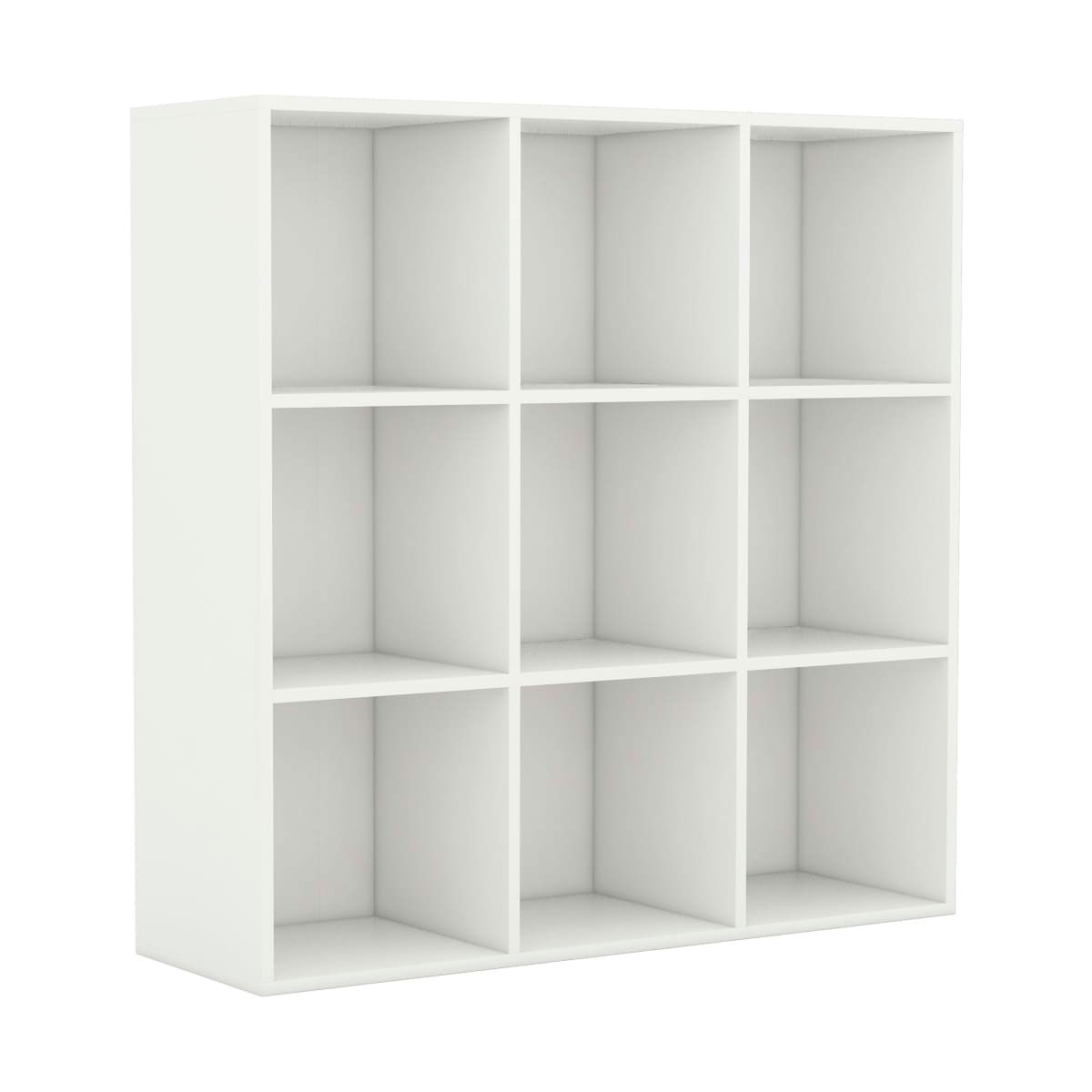 Estantería Tampere 9 módulos diseño minimalista blanco 98x98x30 cm 2