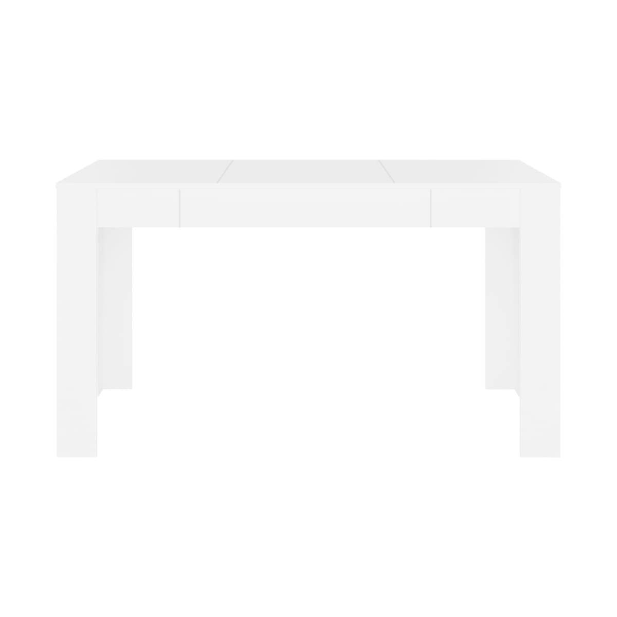 Mesa de comedor fija Cora blanco 76x140x74,5 cm 3