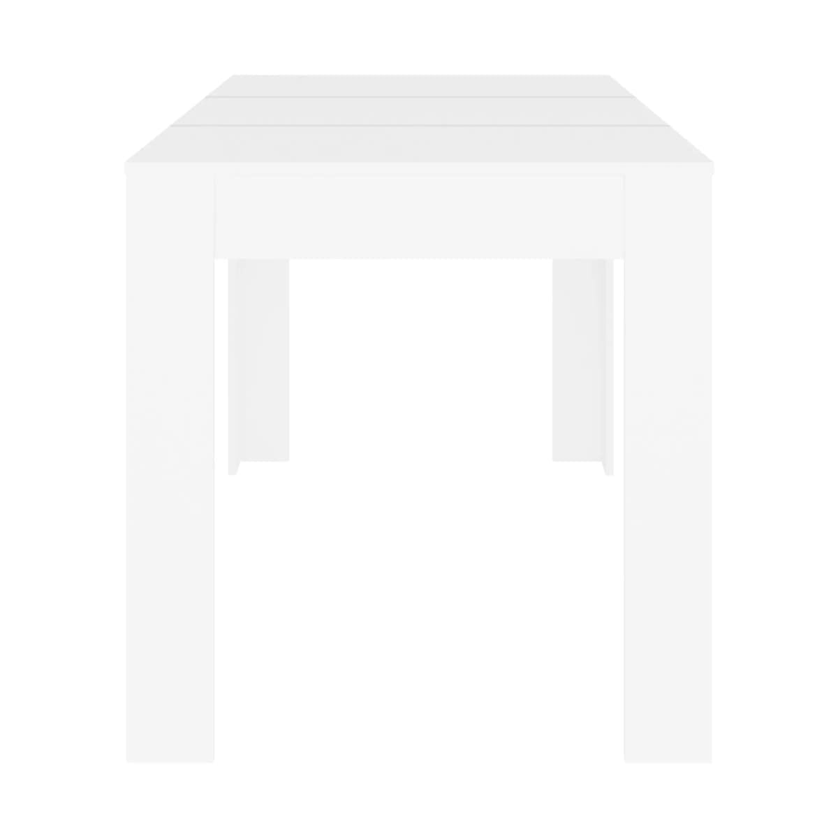 Mesa de comedor fija Cora blanco 76x140x74,5 cm 4