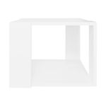 Mesa de centro Kubo estante inferior blanco 30x40x40 cm 4