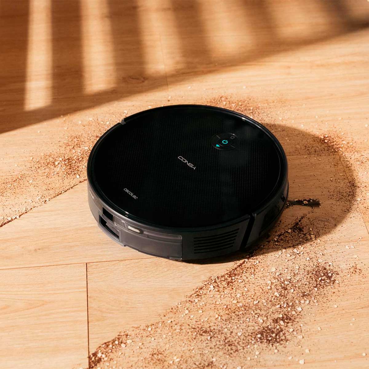 Robot aspirador Cecotec Conga Connected Gyro 2100Pa 3 en 1 WiFi negro 7