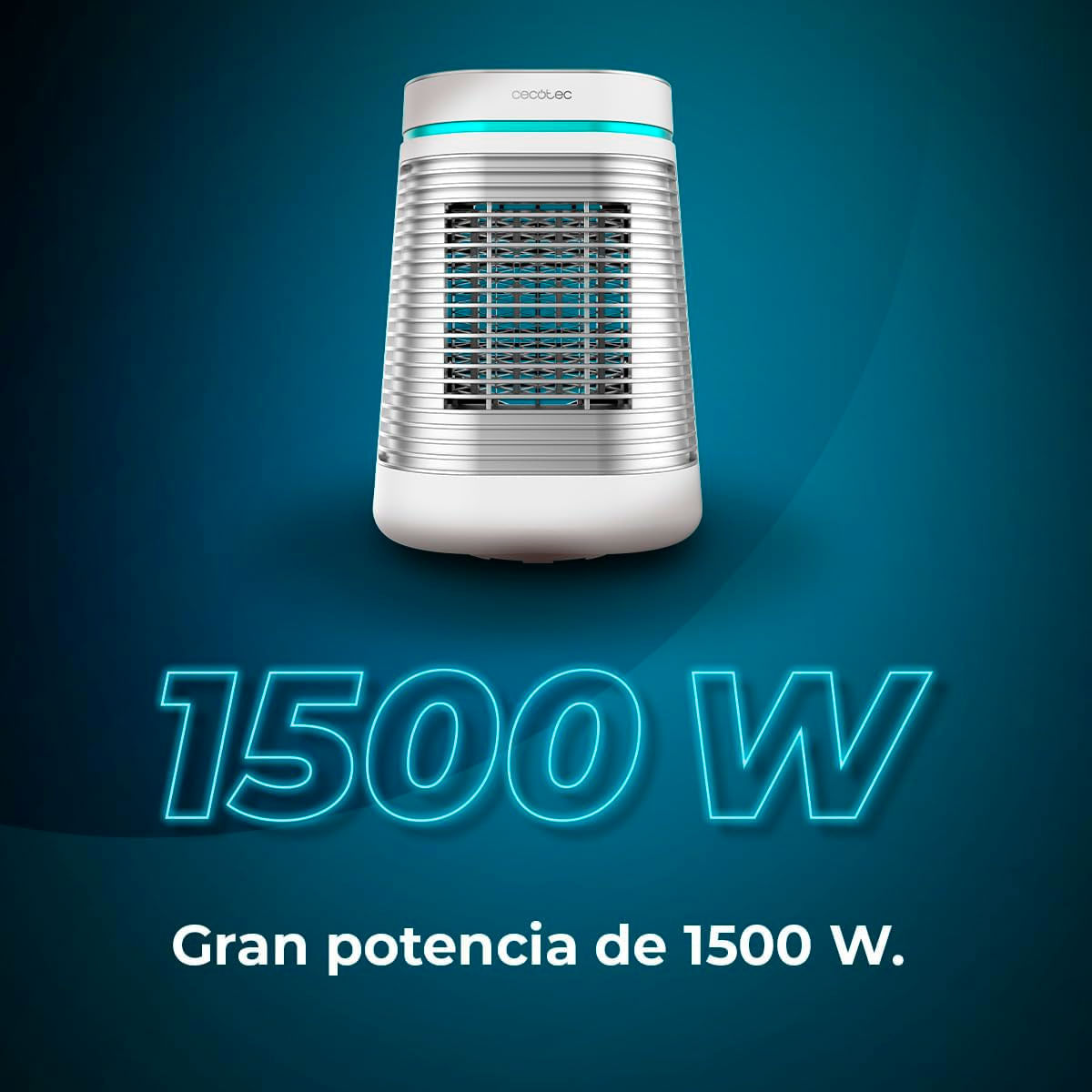 Calefactor cerámico Cecotec ReadyWarm 1550 Max Ceramic Rotate Smart 1500W oscilante blanco 3