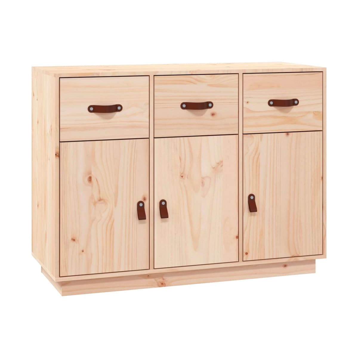 Aparador Bonnie 3 cajones + 3 puertas natural 75x100x40 cm 2