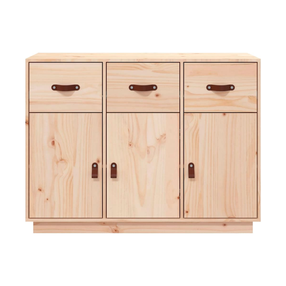 Aparador Bonnie 3 cajones + 3 puertas natural 75x100x40 cm 4