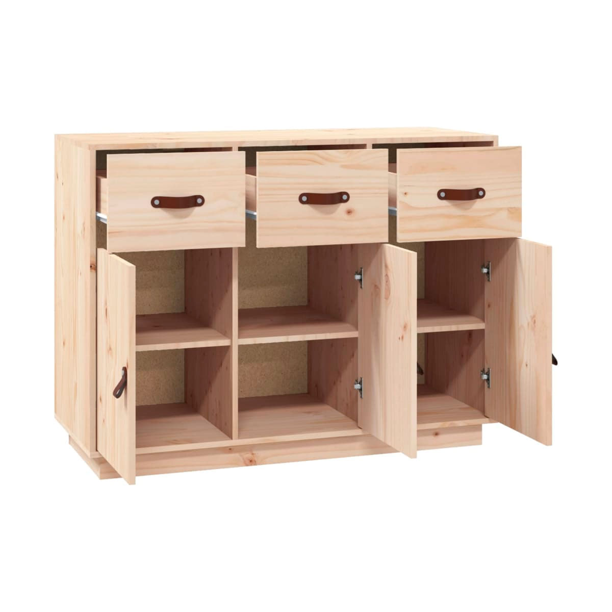 Aparador Bonnie 3 cajones + 3 puertas natural 75x100x40 cm 5