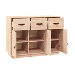 Aparador Bonnie 3 cajones + 3 puertas natural 75x100x40 cm 5