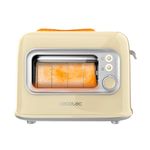 Tostador Cecotec RetroVision 700W diseño retro con ventana amarillo 3