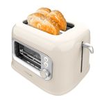 Tostador Cecotec RetroVision 700W diseño retro con ventana beige 2