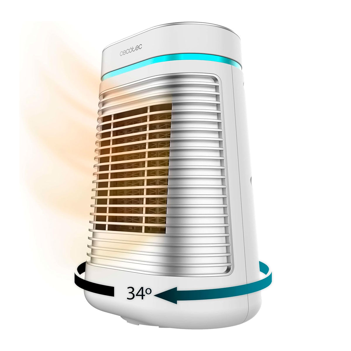 Calefactor cerámico Cecotec ReadyWarm 1550 Max Ceramic Rotate 1500W oscilante blanco 2