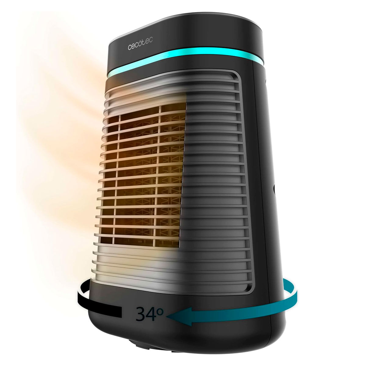Calefactor cerámico Cecotec ReadyWarm 1550 Max Ceramic Rotate 1500W oscilante negro 2
