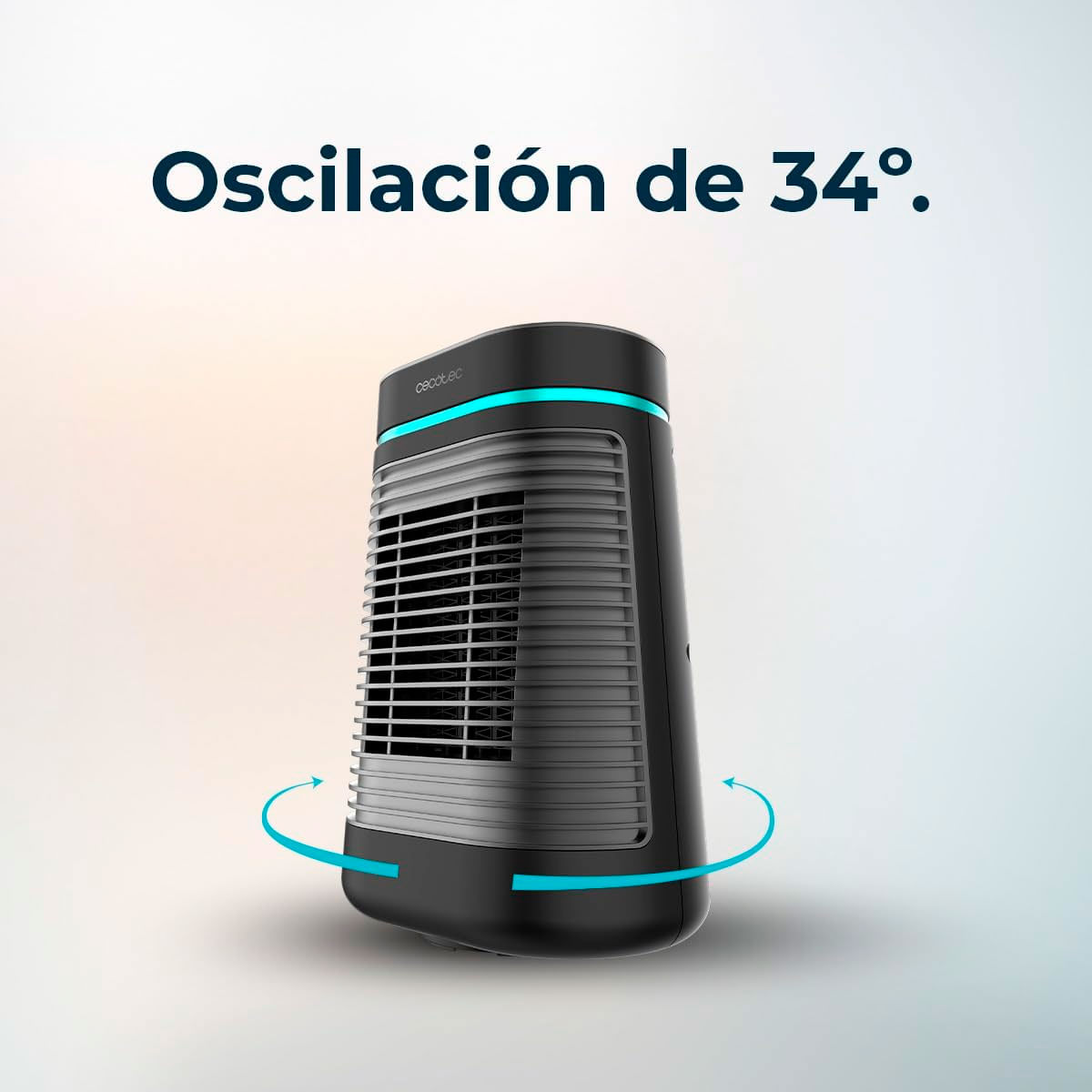 Calefactor cerámico Cecotec ReadyWarm 1550 Max Ceramic Rotate 1500W oscilante negro 7