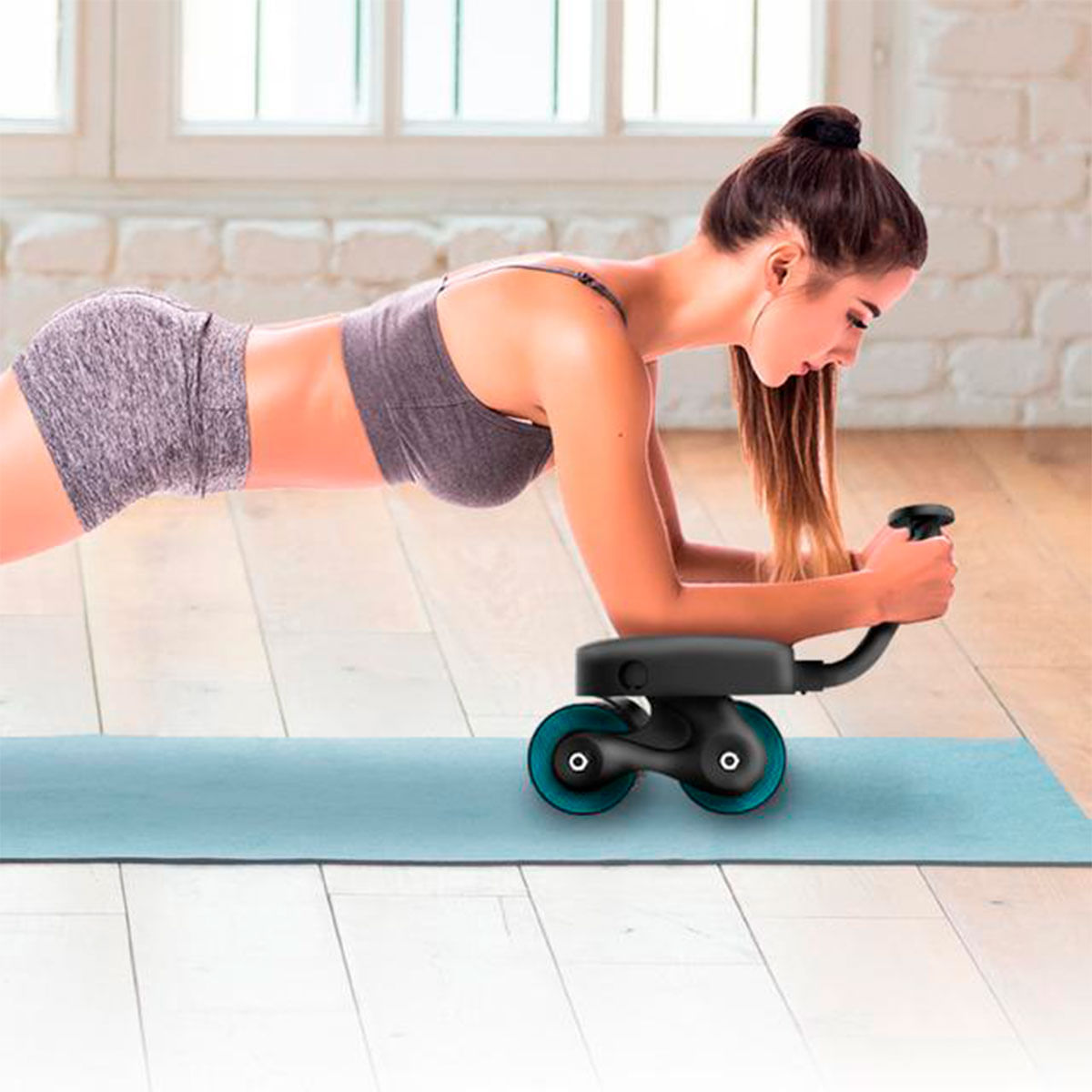 Rueda abdominal Cecotec Drumfit AB Fit Pro rebote automático negro 6