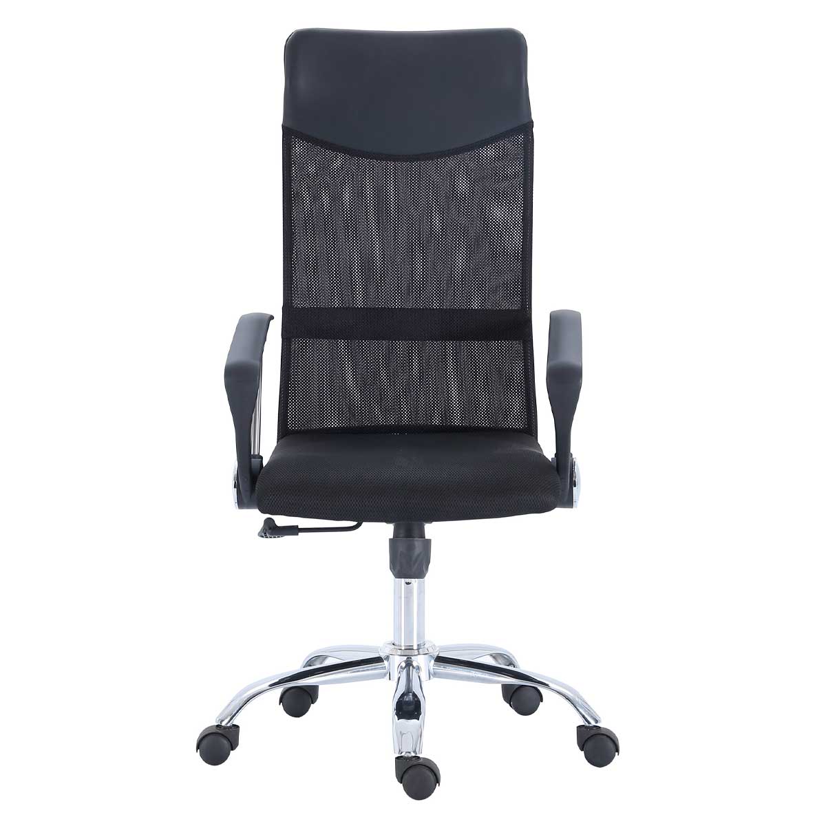 Sillón giratorio Coach altura regulable con reposabrazos negro 112-122x64x64 cm 2