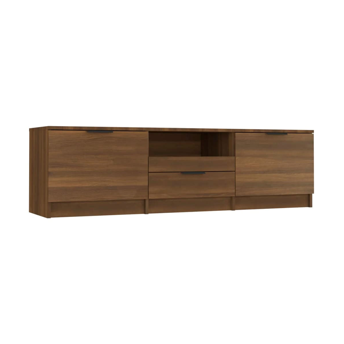 Mueble bajo de TV Habac estilo rústico marrón 40x140x35 cm 2