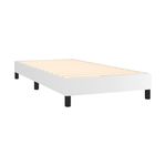Estructura de cama Houston cuero sintético blanco 3