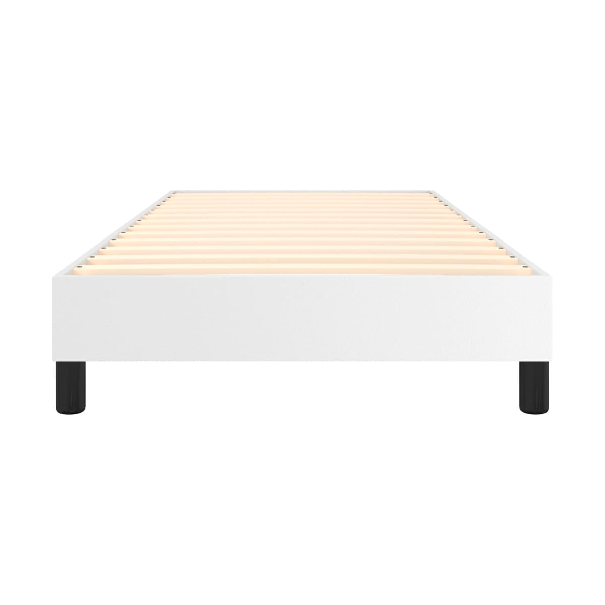 Estructura de cama Houston cuero sintético blanco 4