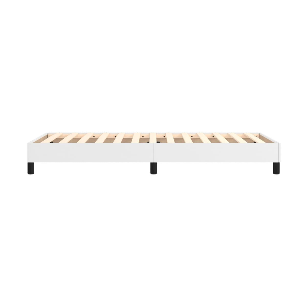Estructura de cama Houston cuero sintético blanco 5