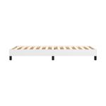 Estructura de cama Houston cuero sintético blanco 5