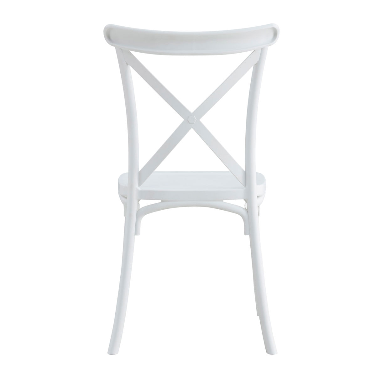 Pack de 2 sillas de comedor Crossback blanco 88x46x54 cm  2