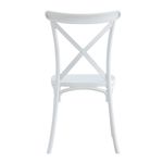 Pack de 2 sillas de comedor Crossback blanco 88x46x54 cm  2