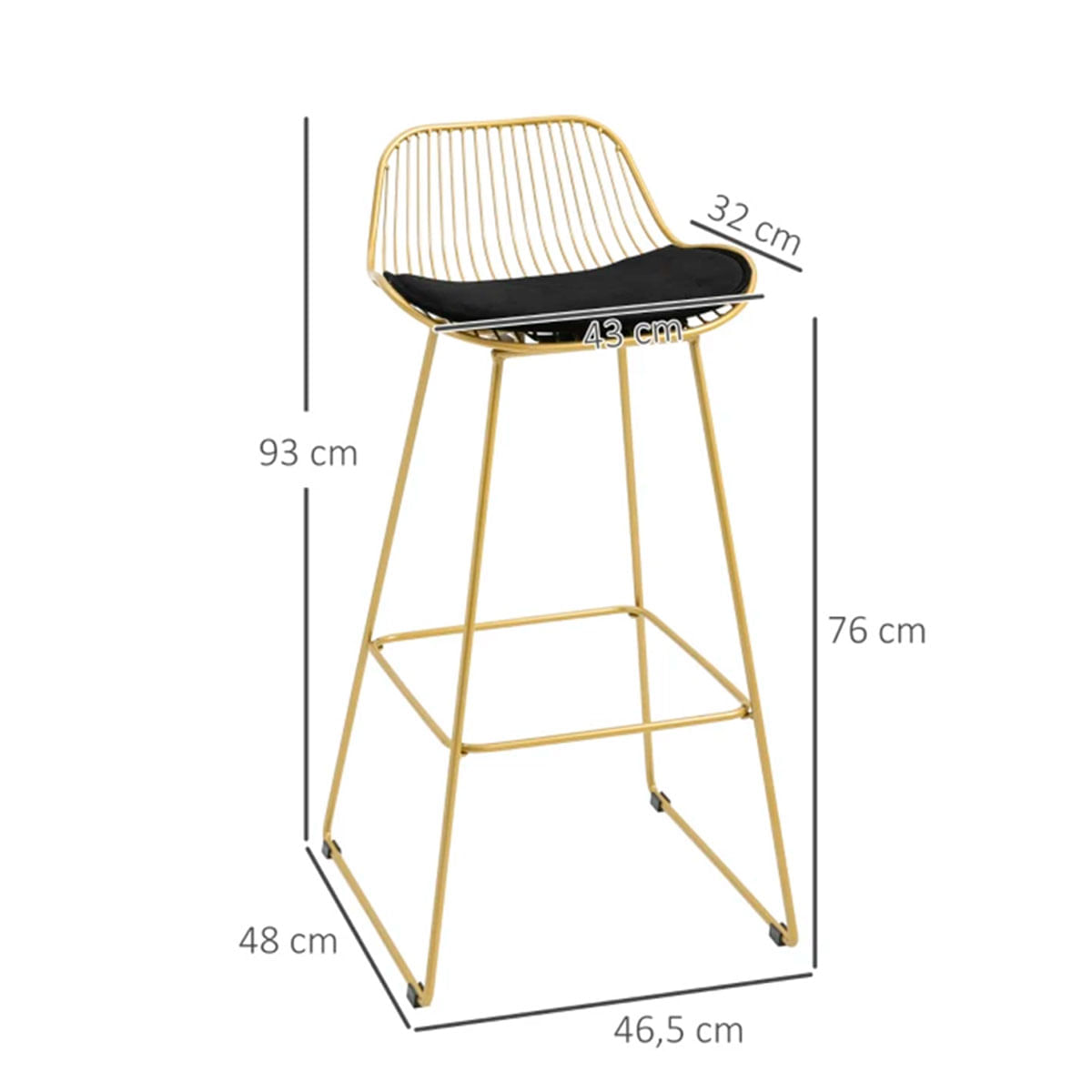 Pack-de-2-taburetes-Orai-Homcom-altos-de-cocina-cojin-terciopelo-respaldo-y-reposapies-dorado-93x48x465-cm-medidas