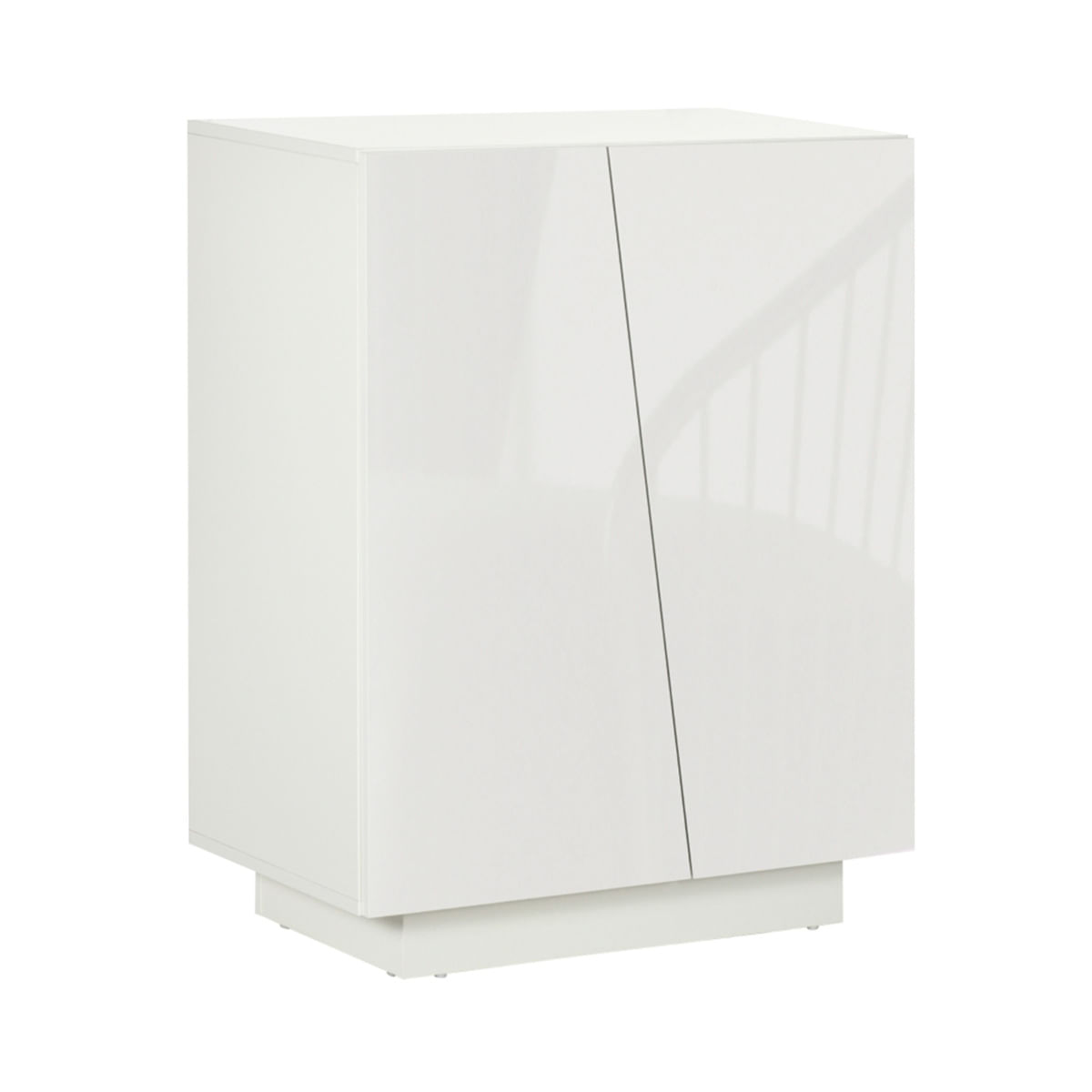 Aparador-Aba-Homcom-2-puertas---2-estantes-ajustables-blanco-88x70x40-cm-frontal