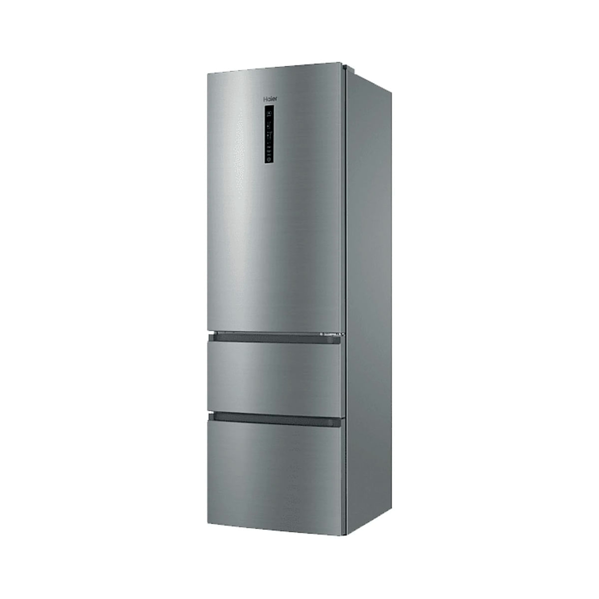 frigorífico combi haier htr3619enmn no frost 348l 3 puertas e inox 190,5 cm ateral