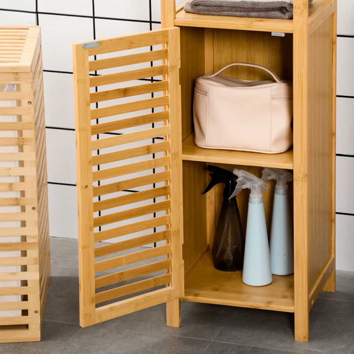 Armario-auxiliar-de-baño-Dune-Kleankin-2-estantes---1-armario-bambu-120x329x299-cm-detalle-interior