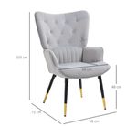Butaca-Stela-Homcom-tapizado-en-terciopelo-gris-claro-103x68x72-cm-medidas