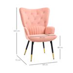 Butaca-Stela-Homcom-tapizado-en-terciopelo-rosa-103x68x72-cm-medidas