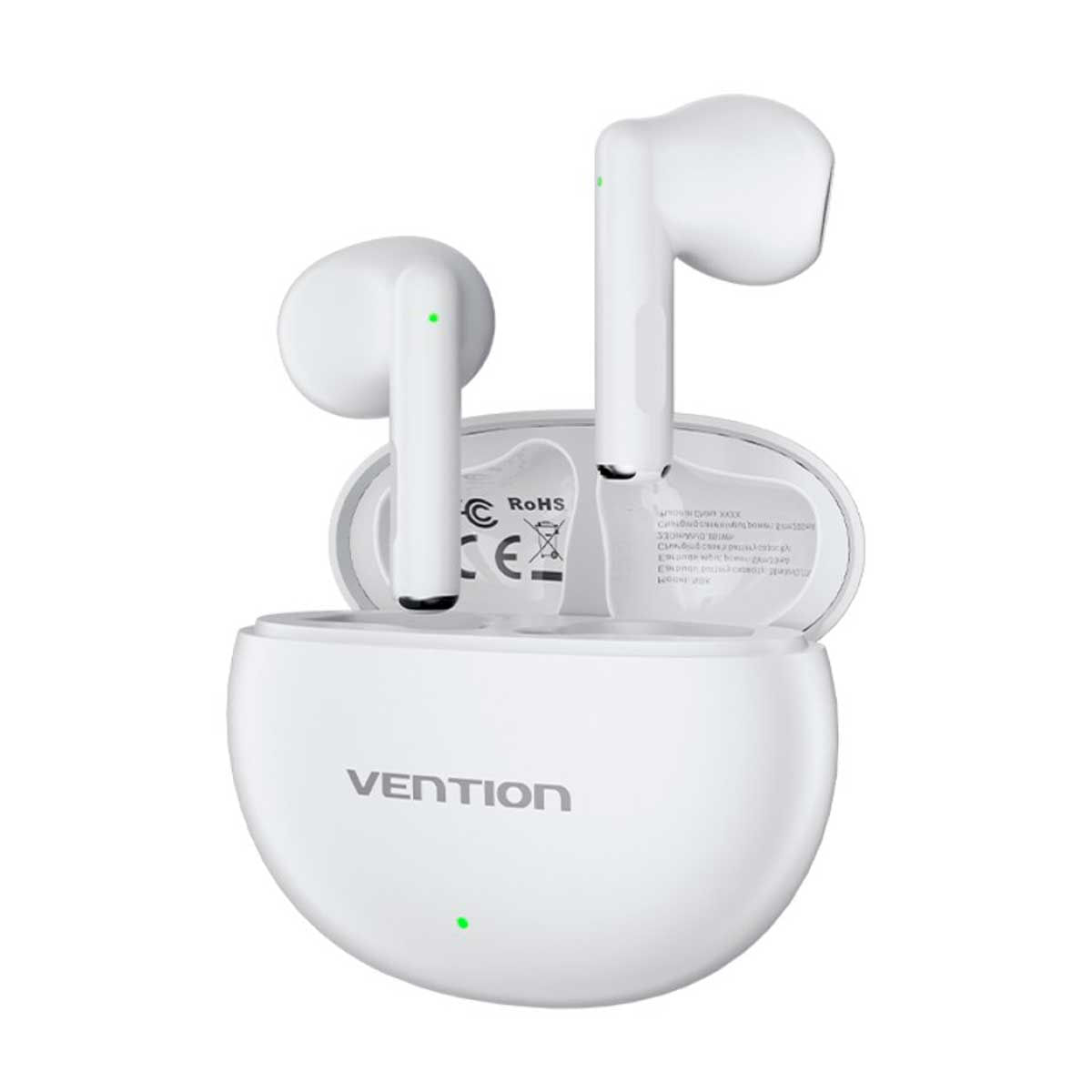 Auriculares inalámbricos Vention ELF 06 NBK 6 horas Bluetooth 5.3 estuche de carga blanco