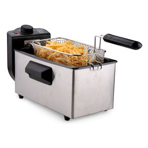 Freidora de aceite Alpina 3L 2000W negro/plata