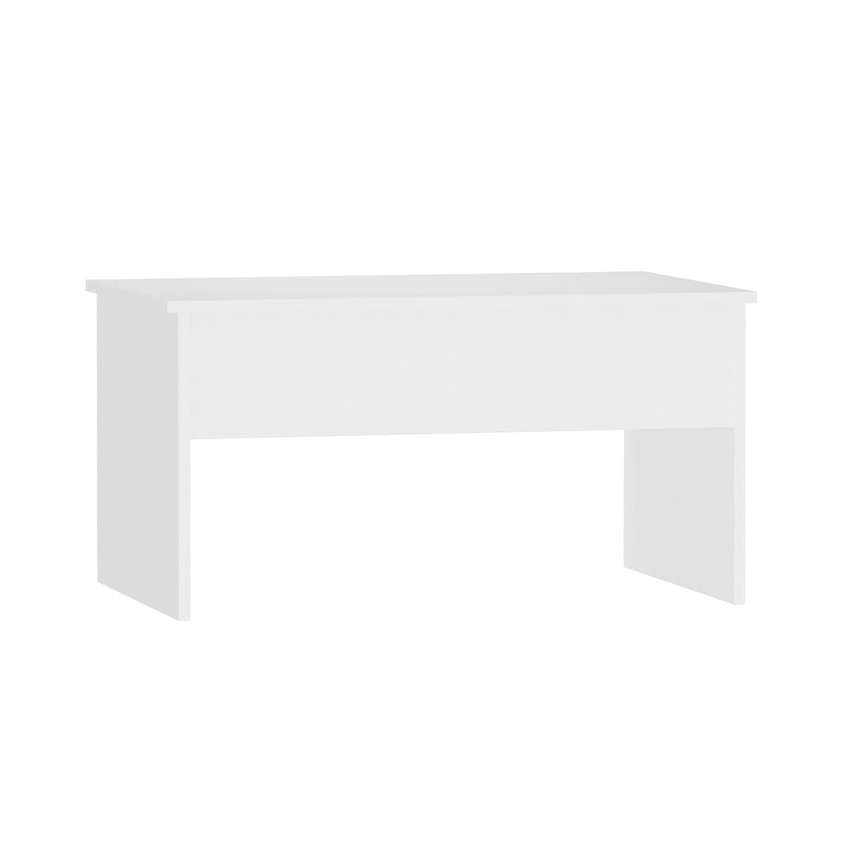 Mesa de centro Zena elevable blanco 41,5-55x80x50,5 cm-lateral