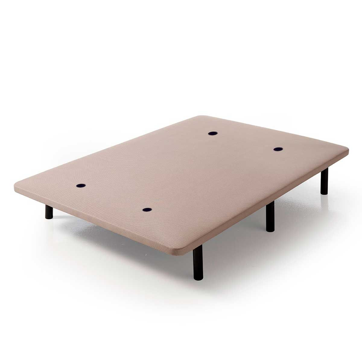 Base tapizada Luxury 3D Matris tejido strech multielástico marrón 2
