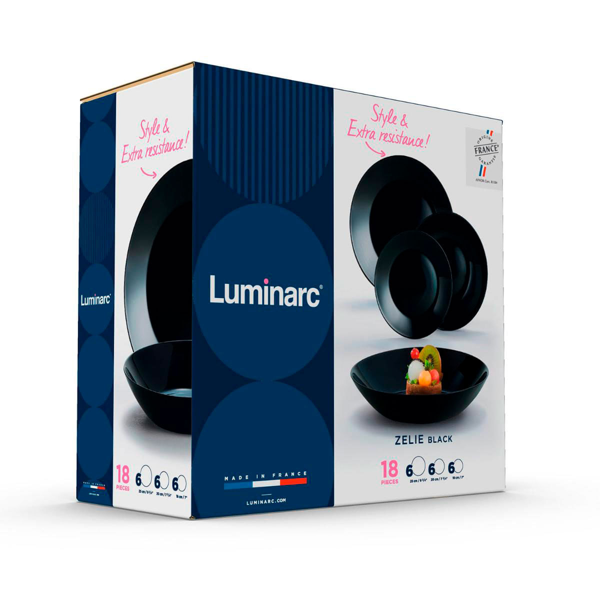 vajilla-zelie-luminarc-18-piezas-6-servicios-vidrio-negro-embalaje