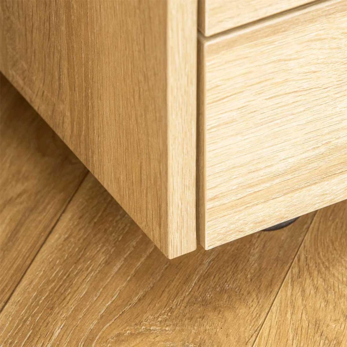 Cajonera-Sezze-Vinsetto-4-cajones--4-ruedas-natural-65x40x36cm-detalle-material