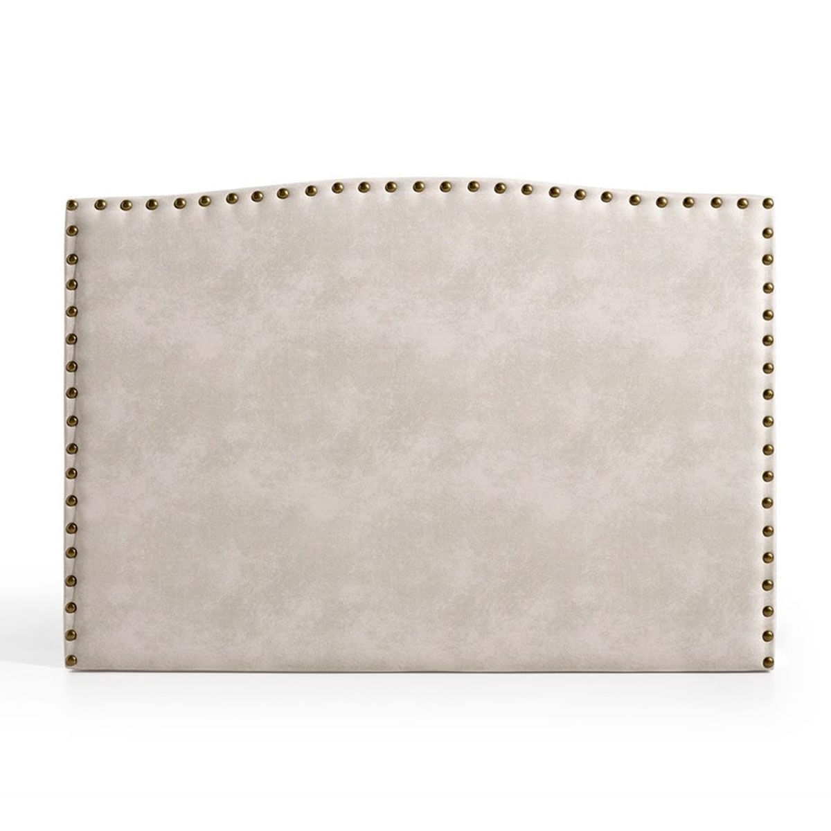 Cabecero Ámbar Matris tapizado diseño tachuelas tela antimanchas blanco Artik 2