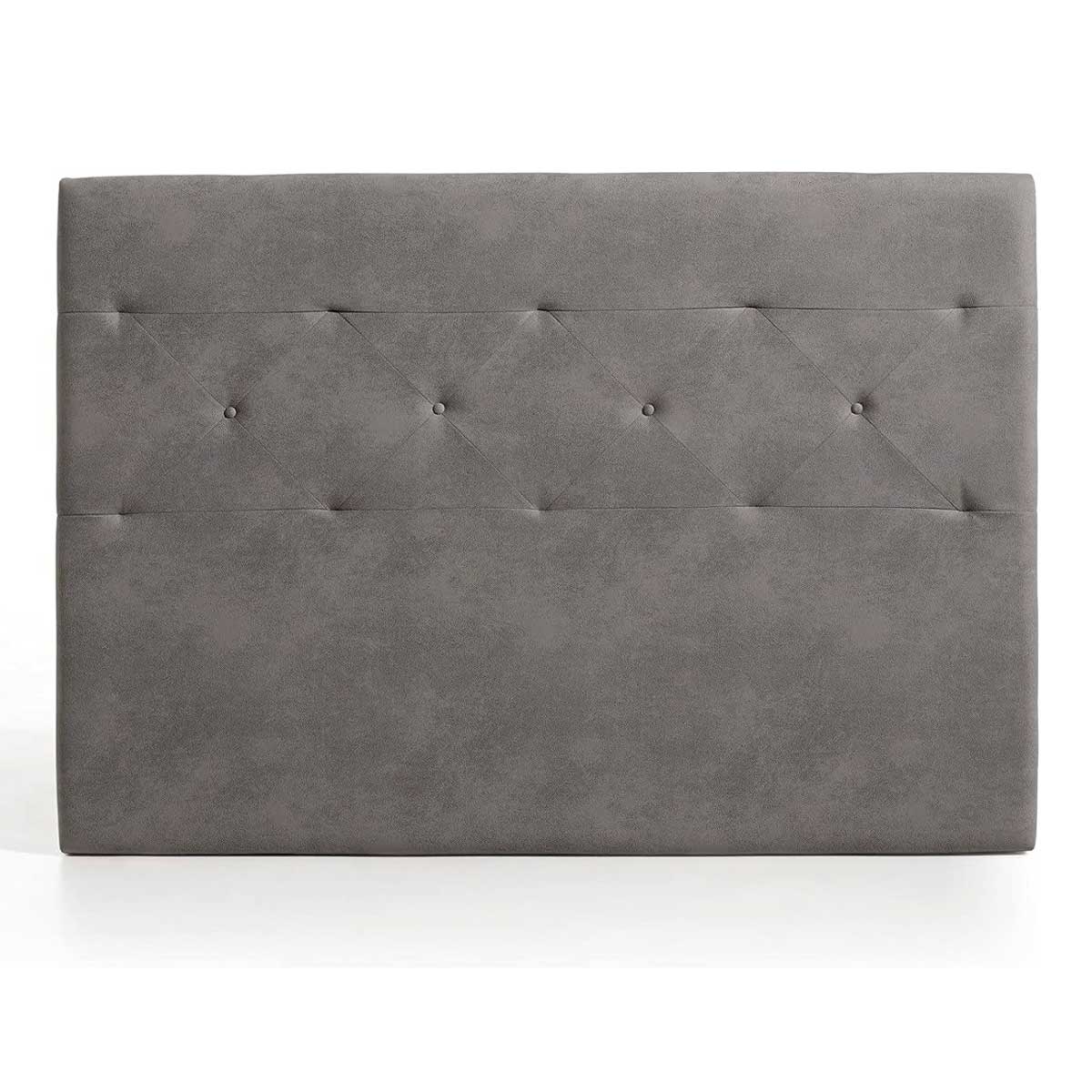 Cabecero Zafiro Matris tapizado diseño puntos tela antimanchas gris 2