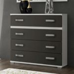 Comoda-Cabra-4-cajones-blanco-grafito-899x89x396cm--fondo-blanco