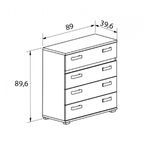 Comoda-Cabra-4-cajones-blanco-grafito-899x89x396cm-medidas