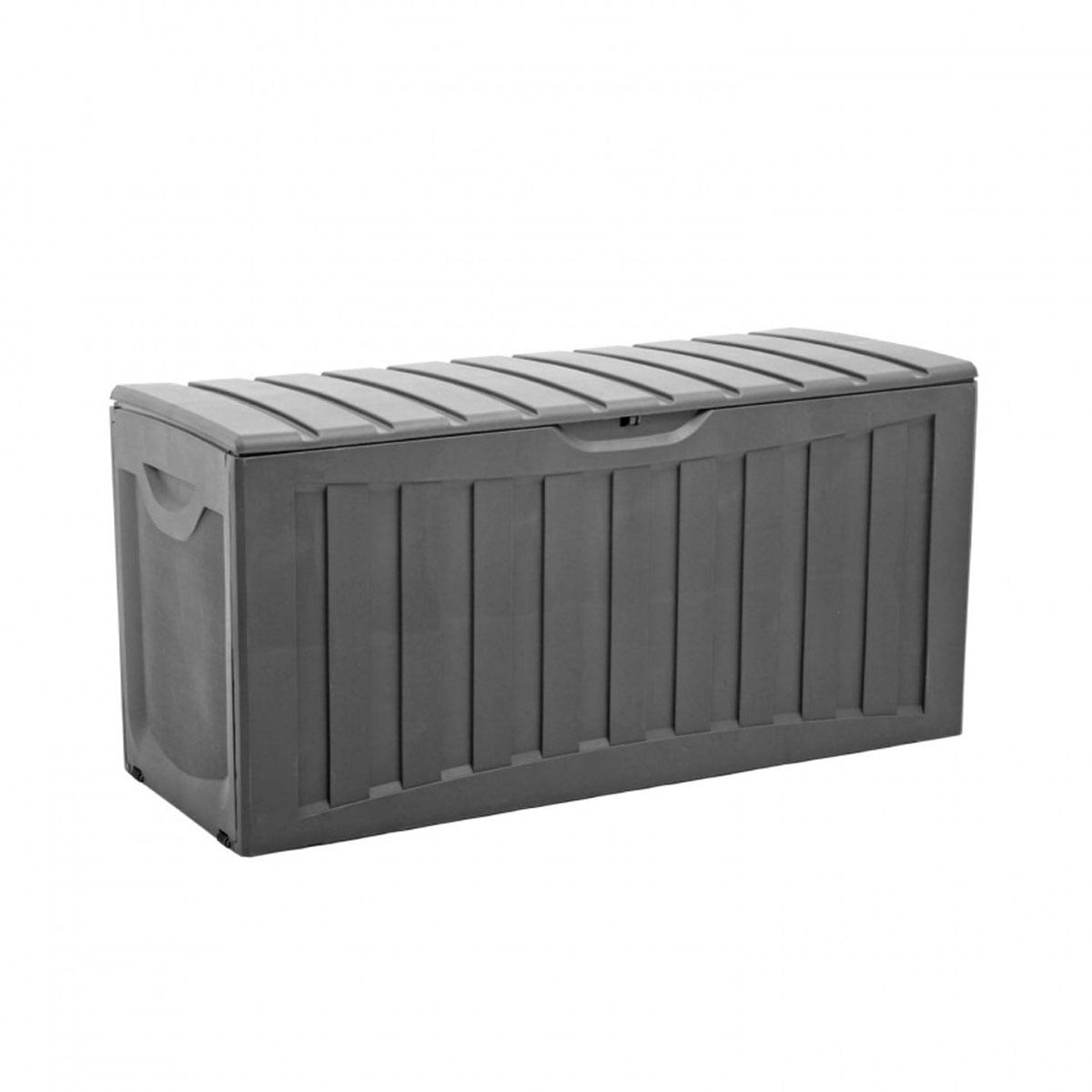 Baúl de almacenaje exterior Magnum 7house 340L con ruedas gris oscuro 53x118x57 cm 2