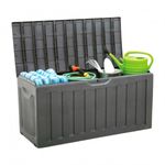 Baúl de almacenaje exterior Magnum 7house 340L con ruedas gris oscuro 53x118x57 cm 3