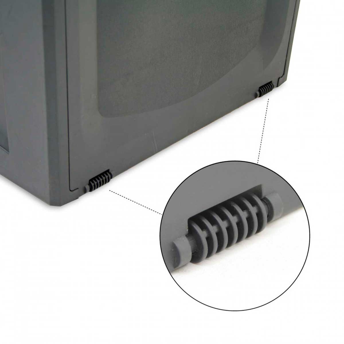 Baúl de almacenaje exterior Magnum 7house 340L con ruedas gris oscuro 53x118x57 cm 6