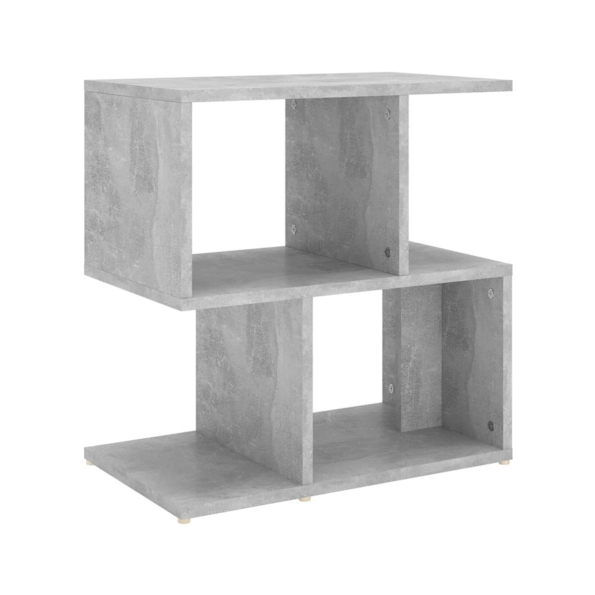 Mueble auxiliar Guayana diseño 2 en 1 gris hormigón 51,5x50x30 cm 2