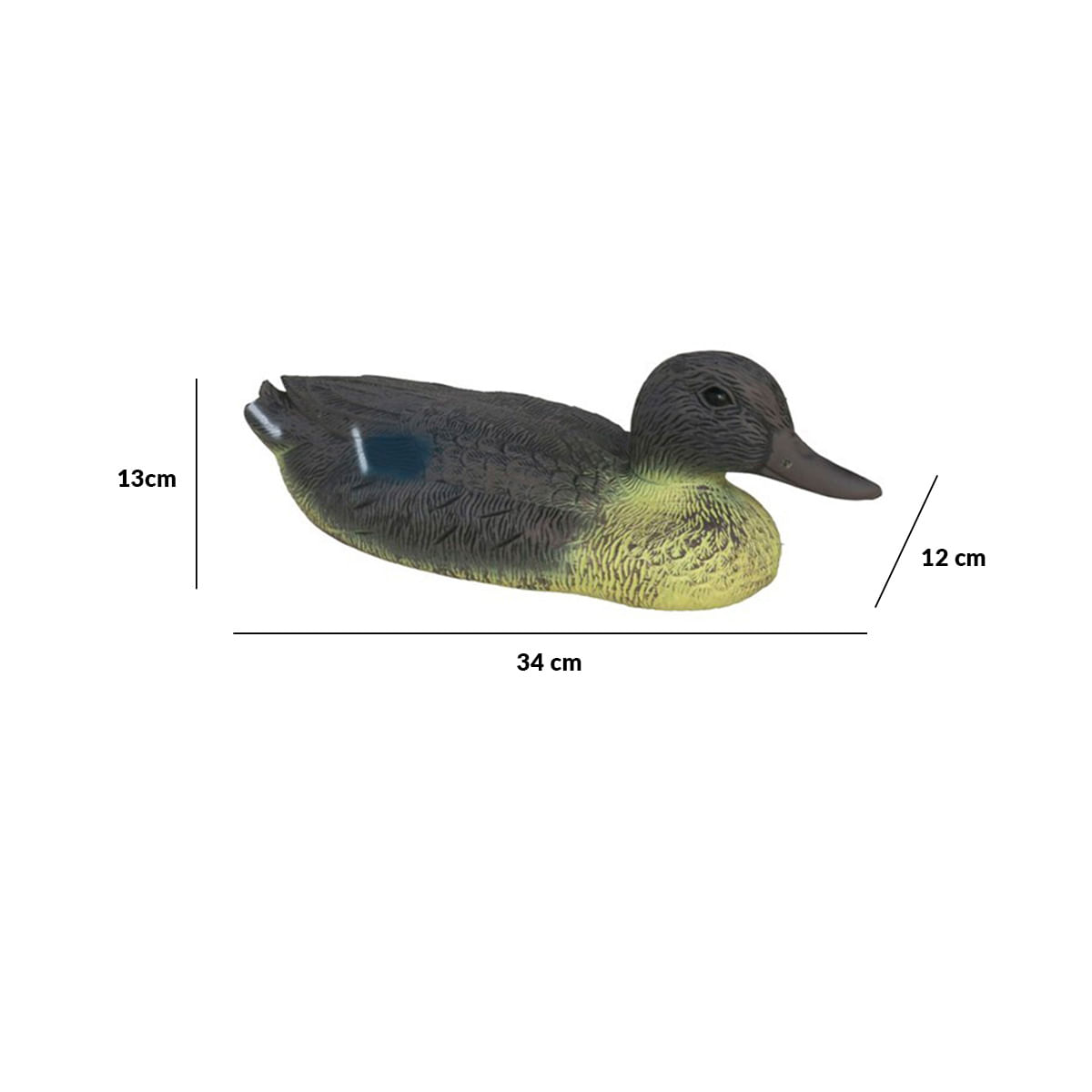Pato-flotante-para-estanque-negro-13x12x345cm-medidas