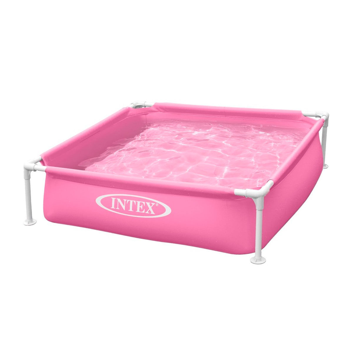 Piscina infantil Small Frame Intex cuadrada 342L +2A rosa 30x122x122 cm