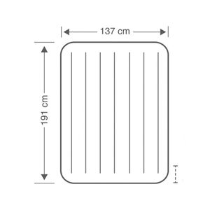 Colchón doble hinchable Intex Prestige Downy 25x137x191 cm